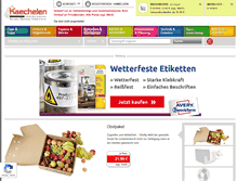 Tablet Screenshot of kaechelen.pbs-onlineshop.de